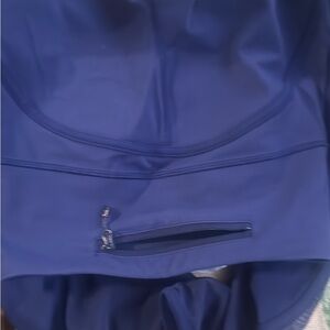 Lululemon size 2 Blue Athletic leggings 23” crop with mesh at bottom